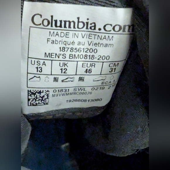 Columbia Hiker Men’s Brown leather waterproof boots. Size 13 - Picture 8 of 17